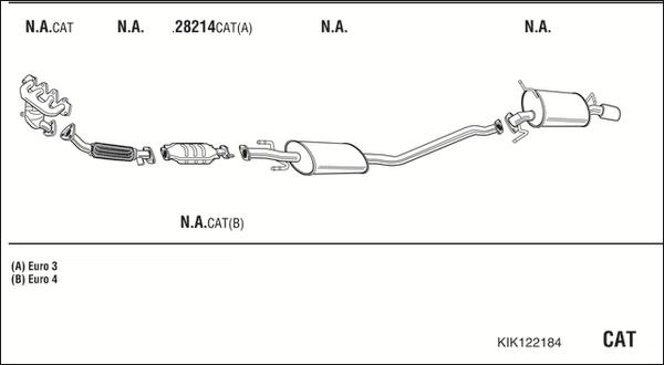 Walker KIK122184 - Система випуску ОГ autozip.com.ua