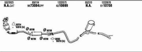 Walker OPK013954AB - Система випуску ОГ autozip.com.ua