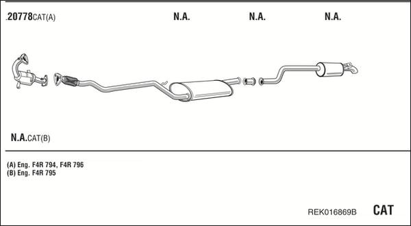 Walker REK016869B - Система випуску ОГ autozip.com.ua