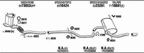 Walker SEK018769BB - Система випуску ОГ autozip.com.ua