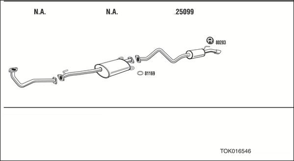 Walker TOK016546 - Система випуску ОГ autozip.com.ua