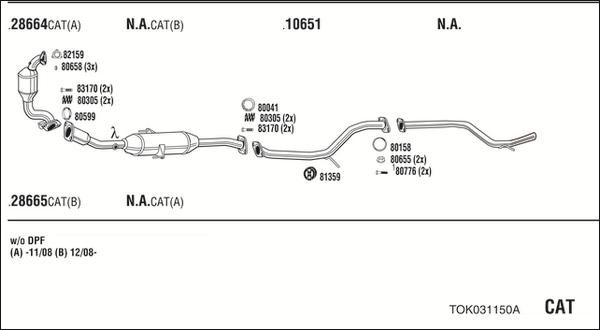 Walker TOK031150A - Система випуску ОГ autozip.com.ua