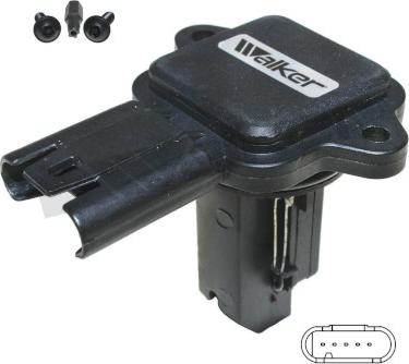 Walker Products 245-1188 - Датчик потоку, маси повітря autozip.com.ua