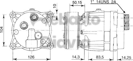 Webasto 62085015121B - Компресор, кондиціонер autozip.com.ua