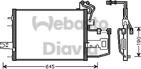 Webasto 82D0225542A - Конденсатор, кондиціонер autozip.com.ua