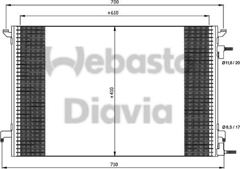 Webasto 82D0225464A - Конденсатор, кондиціонер autozip.com.ua