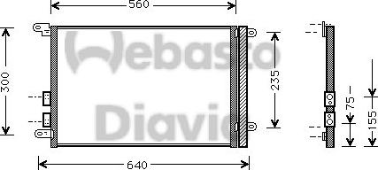 Webasto 82D0225405A - Конденсатор, кондиціонер autozip.com.ua