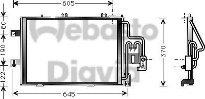 Webasto 82D0225477A - Конденсатор, кондиціонер autozip.com.ua