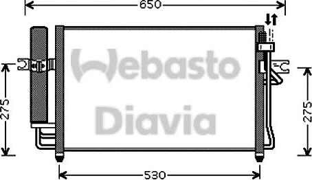 Webasto 82D0225560A - Конденсатор, кондиціонер autozip.com.ua