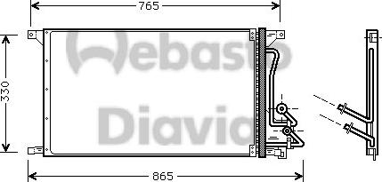 Webasto 82D0225506A - Конденсатор, кондиціонер autozip.com.ua