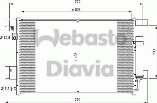 Webasto 82D0225648A - Конденсатор, кондиціонер autozip.com.ua