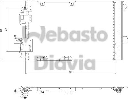 Webasto 82D0225196A - Конденсатор, кондиціонер autozip.com.ua