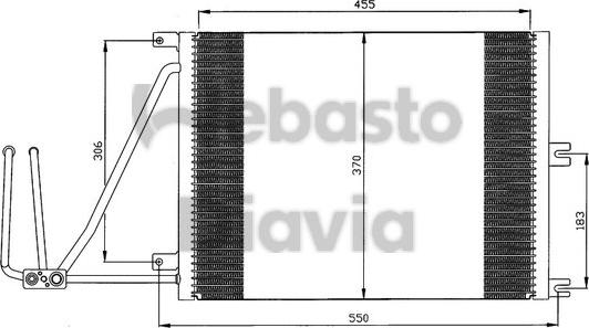 Webasto 82D0225105A - Конденсатор, кондиціонер autozip.com.ua