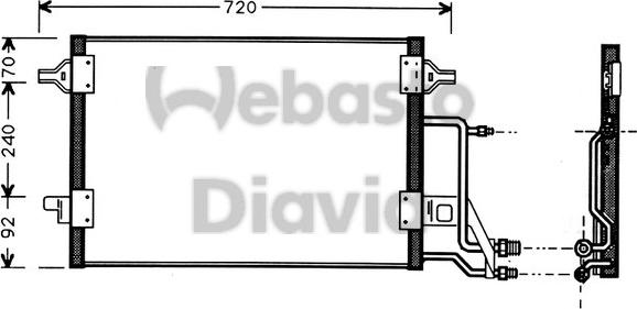 Webasto 82D0225184A - Конденсатор, кондиціонер autozip.com.ua