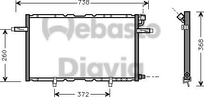 Webasto 82D0225352A - Конденсатор, кондиціонер autozip.com.ua