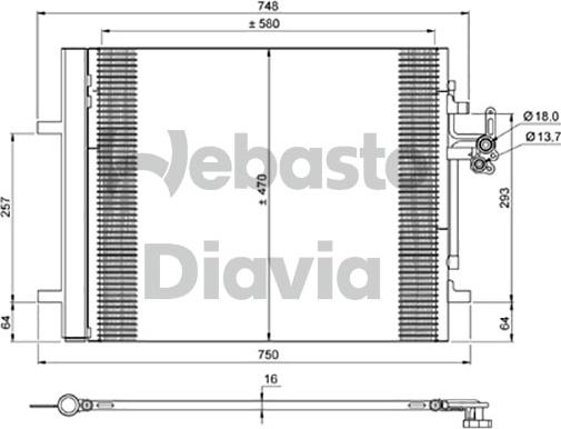 Webasto 82D0225710A - Конденсатор, кондиціонер autozip.com.ua