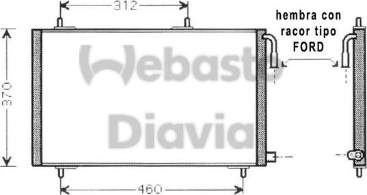 Webasto 82D0226196MA - Конденсатор, кондиціонер autozip.com.ua