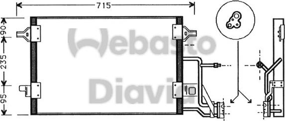 Webasto 82D0226102MA - Конденсатор, кондиціонер autozip.com.ua