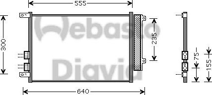 Webasto 82D0226182MA - Конденсатор, кондиціонер autozip.com.ua