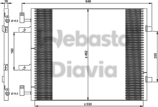 Webasto 82D0226265MA - Конденсатор, кондиціонер autozip.com.ua