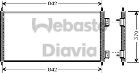 Webasto 82D0226200MA - Конденсатор, кондиціонер autozip.com.ua