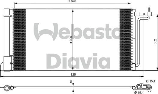 Webasto 82D0226287MA - Конденсатор, кондиціонер autozip.com.ua