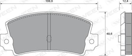 Ween 151-1941 - Гальмівні колодки, дискові гальма autozip.com.ua