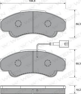 FOMAR Friction 909881 - Гальмівні колодки, дискові гальма autozip.com.ua