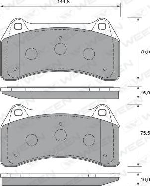 Meyle MBP1110 - Гальмівні колодки, дискові гальма autozip.com.ua