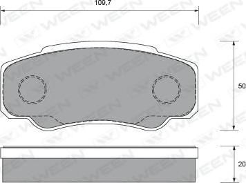 Ween 151-1920 - Гальмівні колодки, дискові гальма autozip.com.ua