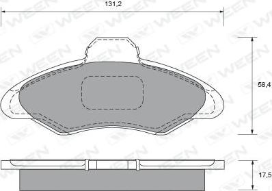 Ween 151-1495 - Гальмівні колодки, дискові гальма autozip.com.ua