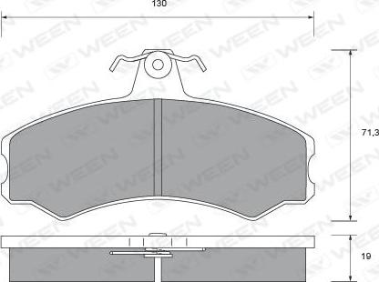 Ween 151-1463 - Гальмівні колодки, дискові гальма autozip.com.ua