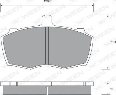 Ween 151-1423 - Гальмівні колодки, дискові гальма autozip.com.ua