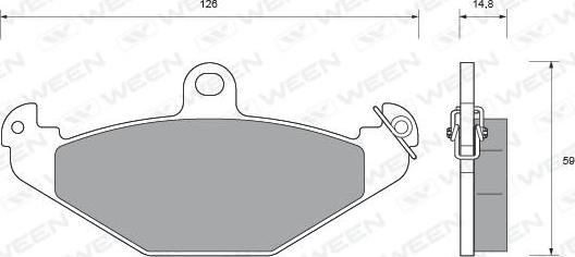 Ween 151-1592 - Гальмівні колодки, дискові гальма autozip.com.ua