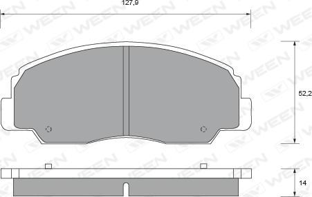 DJ Parts BP1660 - Гальмівні колодки, дискові гальма autozip.com.ua