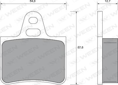 Ween 151-1615 - Гальмівні колодки, дискові гальма autozip.com.ua