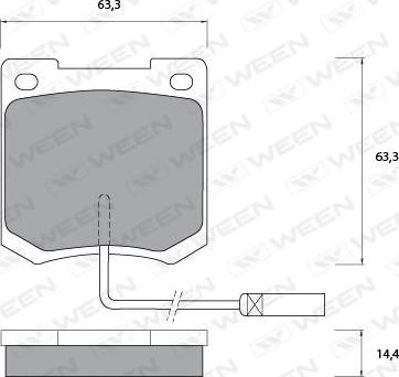 BENDIX 324321 - Гальмівні колодки, дискові гальма autozip.com.ua