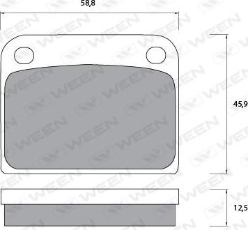 Ween 151-1092 - Гальмівні колодки, дискові гальма autozip.com.ua