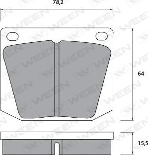 BENDIX 310587 - Гальмівні колодки, дискові гальма autozip.com.ua