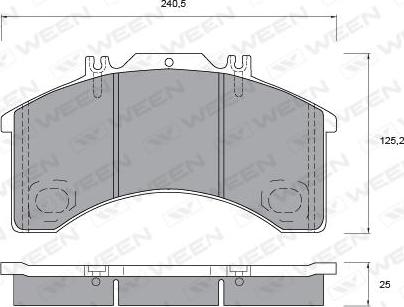 Remsa 2498.30 - Гальмівні колодки, дискові гальма autozip.com.ua