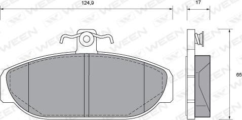 Ween 151-1020 - Гальмівні колодки, дискові гальма autozip.com.ua