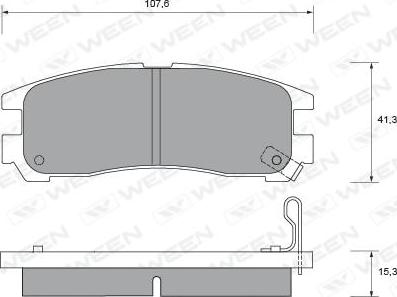 Ween 151-1353 - Гальмівні колодки, дискові гальма autozip.com.ua