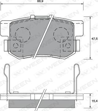 OEMparts GDB3445 - Гальмівні колодки, дискові гальма autozip.com.ua