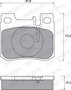 Roulunds Braking FO 622381 - Гальмівні колодки, дискові гальма autozip.com.ua