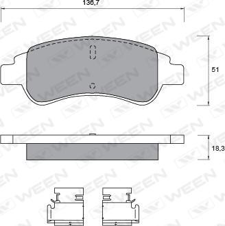 CITROËN/PEUGEOT 0000425259 - Гальмівні колодки, дискові гальма autozip.com.ua