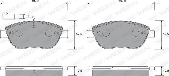 Blue Print ADL144202 - Гальмівні колодки, дискові гальма autozip.com.ua