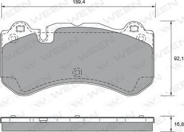 Ween 151-2645 - Гальмівні колодки, дискові гальма autozip.com.ua