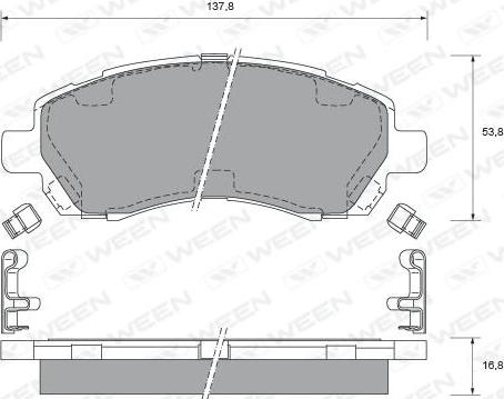 Valeo 670915 - Гальмівні колодки, дискові гальма autozip.com.ua