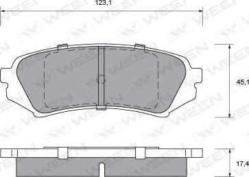 Ween 151-2192 - Гальмівні колодки, дискові гальма autozip.com.ua