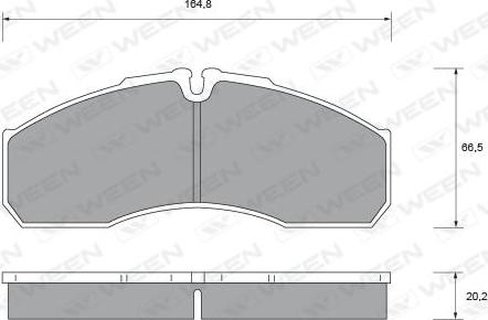 Ween 151-2347 - Гальмівні колодки, дискові гальма autozip.com.ua